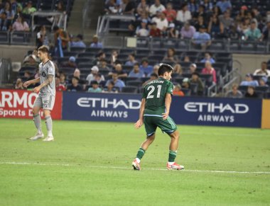 2023 MLS Normal Sezon: NYCFC Montreal 'e karşı. 30 Ağustos 2023. New York, ABD: Bronx 'taki Yankee Stadyumu' nda Major League Soccer (MLS) için geçerli olan NYCFC ve CF Montreal arasında oynanan futbol maçında golü atan ve bunu kutlayan Andres Jasson