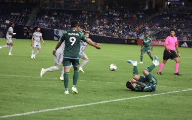 2023 MLS Normal Sezon: NYCFC Montreal 'e karşı. 30 Ağustos 2023. New York, ABD: New York, New York 'taki Yankee Stadyumu' nda 30 Çarşamba günü NYCFC ve CF Montreal arasında oynanan maçta Monsef Bakrar (NYCFC), Major League Soccer (MLS) için geçerli oldu.)