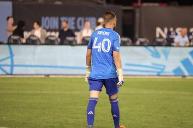 2023 MLS Normal Sezon: NYCFC Montreal 'e karşı. 30 Ağustos 2023. New York, ABD: Jonathan Sirois, New York 'taki Yankee Stadyumu' nda NYCFC ve CF Montreal arasında oynanan futbol maçında kaleci.