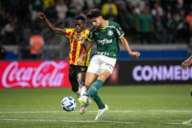 Sao Paulo (SP), Brezilya 08 / 30 / 2023 - Flacco Lopez, Allianz Parque Libertadores 2023 'te düzenlenen Copa Conmebol Libertadores 2023 çeyrek finallerinin ikinci ayağı için geçerli olan Palmeiras x Deportivo Pereira (COL) arasında oynanan karşılaşmada