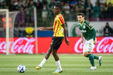 Sao Paulo (SP), Brezilya 08 / 30 / 2023 - Murillo, Copa Conmebol Libertadores 2023 Copa Conmebol Libertadores 2023 çeyrek finallerinin ikinci ayağı için geçerli olan Palmeiras x Deportivo Pereira (COL) arasında oynanan karşılaşmada 