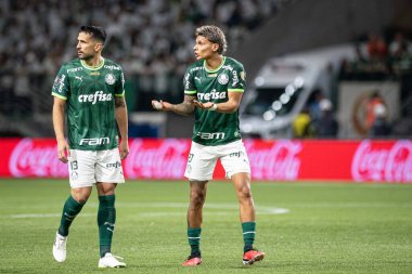 Sao Paulo (SP), Brezilya 08 / 30 / 2023 - Richard Rios, Copa Conmebol Libertadores 2023 Copa Conmebol Libertadores 2023 çeyrek finali için geçerli olan Palmeiras x Deportivo Pereira (COL) arasında oynanan karşılaşmada