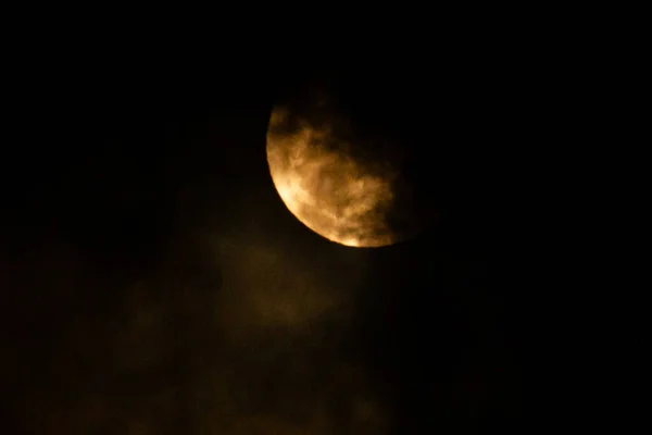 Super Niebieski Księżyc Widziany Rio Janeiro Sierpnia 2023 Rio Janeiro — Zdjęcie stockowe