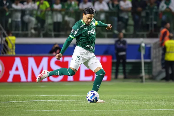 Sao Paulo (SP), Brezilya 08 / 30 / 2023 - Gustavo Gomez Palmeiras x Deportivo Pereira (COL) arasında oynanan karşılaşmada, Copa Conmebol Libertadores 2023 çeyrek finalinin ikinci ayağı için geçerlidir.