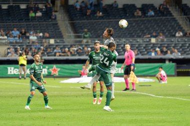2023 MLS Normal Sezon, New York City FC Montreal 'e karşı. 30 Ağustos 2023, New York, ABD: MLS Normal Sezon 2023 maçında, New York City FC Yankee Stadyumu 'nda oynanan futbol maçında konuk takım CF Montreal' i yendi. 
