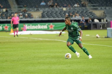 2023 MLS Normal Sezon, New York City FC Montreal 'e karşı. 30 Ağustos 2023, New York, ABD: MLS Normal Sezon 2023 maçında, New York City FC Yankee Stadyumu 'nda oynanan futbol maçında konuk takım CF Montreal' i yendi. 