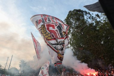 SAO PAULO (SP), Brezilya 08 / 31 / 2023 - Cicero Pompeu de Toledo (Morumbi) 'da Copa Sudamericana çeyrek finallerinin ikinci ayağı için LDU ve Sao Paulo Paulo takımlarının gelişi),