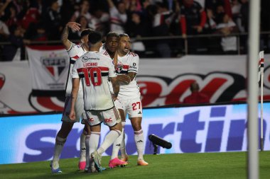 SAO PAULO (SP), 08 / 31 / 2023 - Arboleda do Sao Paulo gol atıyor ve maçı penalts 'a taşıyor, Sao Paulo (BRA) ile LDU Quito (ECU) arasında oynanan maçta)
