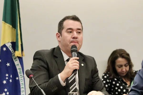 Brasilia 2023 Zastępca Federalnego Sprawozdawca Cpi Ricardo Silva Psd Cpi — Zdjęcie stockowe