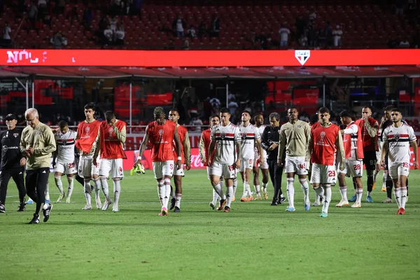 Sao Paulo 2023 Ldu Beats Sao Paulo Penalties Qualifies Semifinals — Stock Photo, Image