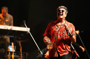 Curitiba, Parana, Brezilya - 01 Eylül 2023: Blitz Endless Tour Show, Curitiba. BLITZ 1980 'lerin en büyük Brezilyalı gruplarından biri, nesiller boyu rock yapan sayısız hit parçaya sahip..