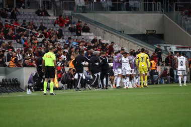 Curitiba, Brezilya - 02 Eylül 2023: Atletico PR ve Atletico MG arasındaki maç 2023 Brezilya Şampiyonası 'nın 22' nci turu için geçerli.. 