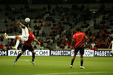 Curitiba, Brezilya - 02 Eylül 2023: Atletico PR ve Atletico MG arasındaki maç 2023 Brezilya Şampiyonası 'nın 22' nci turu için geçerli.. 