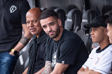 Sao Paulo (SP), 09 / 03 / 2023 - Corinthians ve Palmeiras arasındaki maçtan önce Renato Augusto, Itaquera 'daki Neo Quimica Arena' da düzenlenen 2023 Brezilya Futbol Şampiyonası 'nın 22.