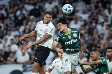 Sao Paulo (SP), Brezilya 09 / 03 / 2023 - Sao Paulo 'nun doğu bölgesindeki Neo Quimica Arena' da düzenlenen 2023 Brezilya Futbol Şampiyonası 'nın 22.