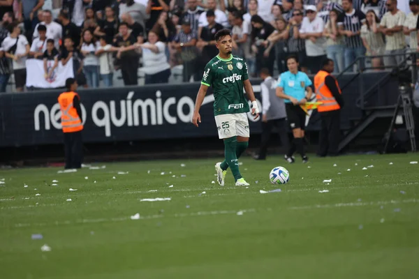 Sao Paulo Brezilya Eylül 2023 Corinthians Tan Gabriel Morcado Palmeiras — Stok fotoğraf