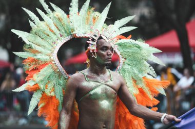 Batı Hindistan Günü Geçidi. 4 Eylül 2023, New York, ABD: Batı Hint Amerikan Karnavalı veya New York Karnavalı, Crown Heights, Brooklyn, New York 'ta Eylül ayının ilk pazartesi günü düzenlenen yıllık Batı Hint kültürünün kutlamasıdır. 