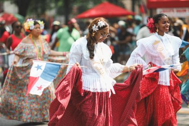 Batı Hindistan Günü Geçidi. 4 Eylül 2023, New York, ABD: Batı Hint Amerikan Karnavalı veya New York Karnavalı, Crown Heights, Brooklyn, New York 'ta Eylül ayının ilk pazartesi günü düzenlenen yıllık Batı Hint kültürünün kutlamasıdır. 
