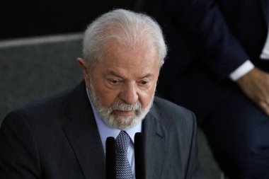 Brasilia (DF), Brezilya 09 / 05 / 2023 - Cumhuriyet Başkanı Luiz Inacio Lula da Silva Amazon Günü törenine katıldı; 31 Ağustos 2023 günü öğleden sonra Brasilia 'daki Planalto Sarayı' nda.