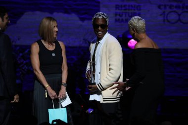 NYFW: En kısa sürede Rocky at HFR 16. Geleneksel Moda Şovu ve Moda Ödülleri 'nde. 5 Eylül 2023, Harlem, New York, ABD: Amerikalı rapçi ve şarkıcı-söz yazarı ve şarkıcı Rihanna 'nın kocası, Rakim Athelaston Mayers