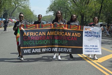 Batı Hindistan Günü Geçidi. 4 Eylül 2023, New York, ABD: Batı Hint Amerikan Karnavalı veya New York Karnavalı, Crown Heights, Brooklyn, New York 'ta Eylül ayının ilk pazartesi günü düzenlenen yıllık Batı Hint kültürünün kutlamasıdır. 