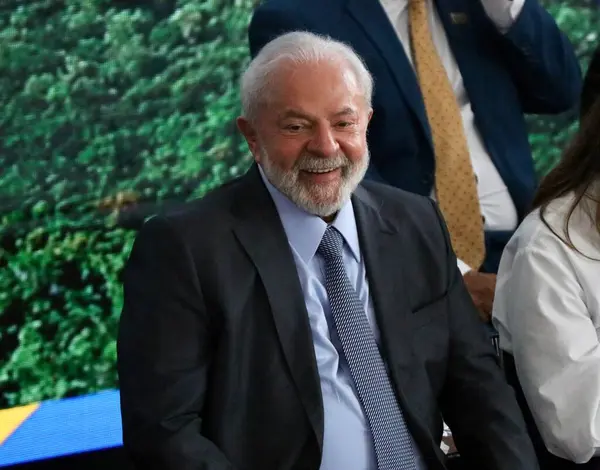 Brasilia Brasil 2023 Presidente República Luiz Inácio Lula Silva Participa —  Fotos de Stock