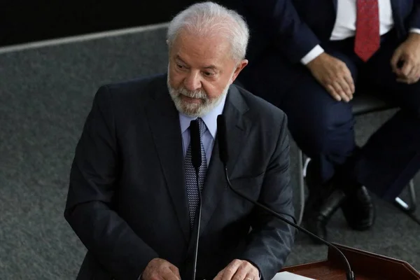 Brasilia Brazilië 2023 President Van Republiek Luiz Inacio Lula Silva — Stockfoto