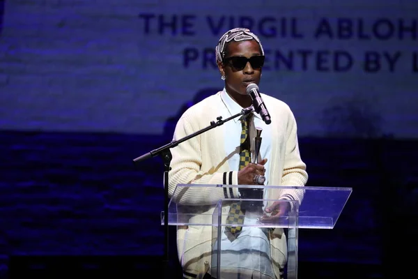 stock image NYFW: ASAP Rocky At HFR 16th Annual Fashion Show & Style Awards. September 05, 2023, Harlem, New York, USA: American rapper and singer-songwriter, and husband of singer Rihanna, Rakim Athelaston Mayers