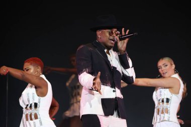 Sao Paulo (SP), Brezilya 09 / 07 / 2023 - Singer Ne-Yo 'nun bu Cumartesi (7), Sao Paulo' daki Interlagos yarış pistinde The Town Festival 'deki The One sahnesindeki şovu. 