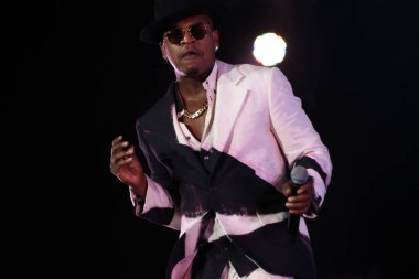 Sao Paulo (SP), Brezilya 09 / 07 / 2023 - Singer Ne-Yo 'nun bu Cumartesi (7), Sao Paulo' daki Interlagos yarış pistinde The Town Festival 'deki The One sahnesindeki şovu. 