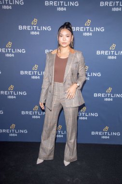 Yolculuk için Breitling x Charlize Theron Navitimer. 6 Eylül 2023, New York, New York, ABD: Chloe Kim, Breitling x Charlize Theron Navitimer 'a katılmaktadır. 