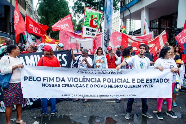 Rio Janeiro 2023 Cry Excluded Twenty Ninth Edition Occupies Streets — Stock fotografie