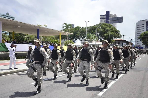 Natal Brasil 2023 Desfile Cívico Militar Del Septiembre Natal Contó — Foto de Stock