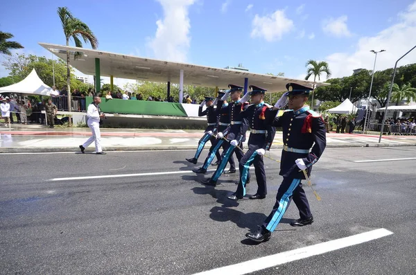 Natal Brasile 2023 Parata Militare Civica Del Settembre Natal Visto — Foto Stock