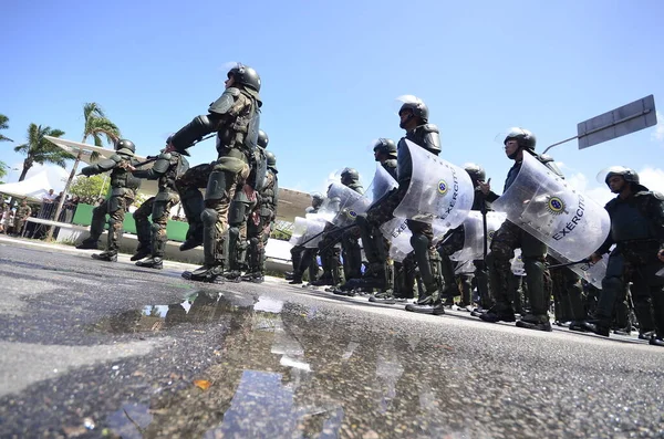 Natal Brezilya 2023 Eylül Natal Düzenlenen Sivil Askeri Geçit Törenine — Stok fotoğraf