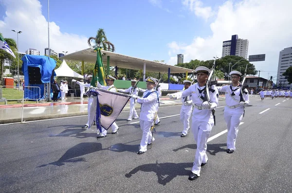 Natal Brasilien 2023 Der Zivilen Militärparade September Natal Nahmen Aman — Stockfoto