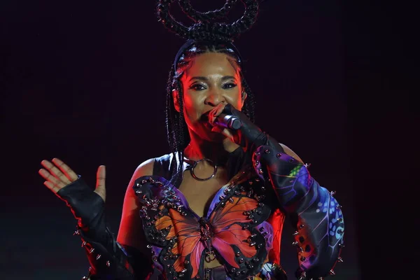 Sao Paulo Brasilien 2023 Show Singer Larissa Luz Fabriksscenen Festival — Stockfoto