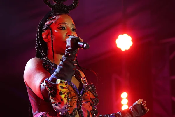 Sao Paulo Brasilien 2023 Show Singer Larissa Luz Fabriksscenen Festival — Stockfoto