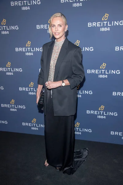 Breitling Charlize Theron Navitimer Para Lançamento Viagem Setembro 2023 Nova — Fotografia de Stock