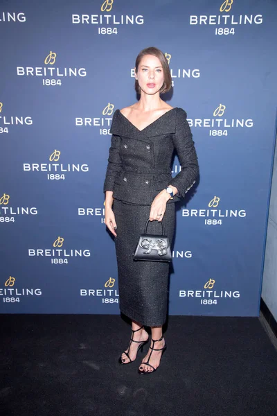 Breitling Charlize Theron Navitimer Pro Start Cesty Září 2023 New — Stock fotografie