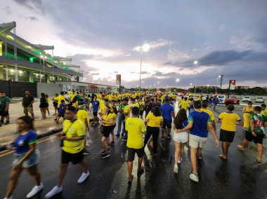 Belem (PA), Brazil 09 / 08 / 2023 Movement of fans Movement before the match with Brazil and Bolivia, in the first round of the 2026 World Cup Qualifiers, at the Estadio Estadual Edgar Proenca