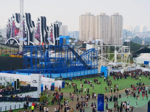 Sao Paulo Brazilië 2023 Festival Town Beweging Tijdens Laatste Dag — Stockfoto