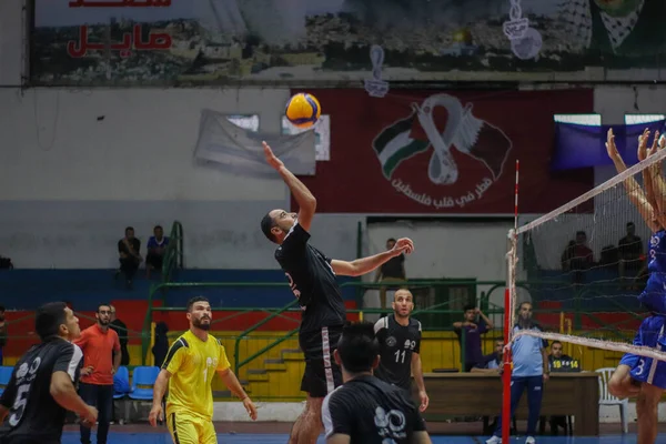 Палестинский Волейбол Клуб Услуг Джабалия Молодежный Клуб Джабалия Клуб Аль — стоковое фото