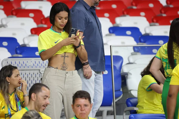 巴西贝伦 2026年世界杯预选赛第一轮巴西与玻利维亚之间的比赛前 在Estadio Estadual Jornalista Edgar Proenca举行的球迷运动 — 图库照片