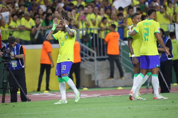 Belem Dpa Neymar Vom Brasilianischen Nationalteam Erzielt Der Ersten Runde — Stockfoto