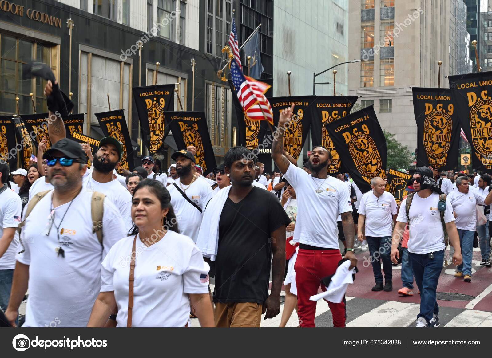 Labor Day Parade New York September 2023 New York Usa Stock Editorial