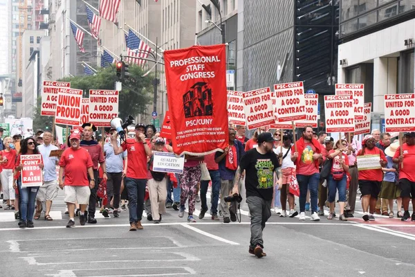 Die Parade Zum Tag Der Arbeit New York September 2023 — Stockfoto