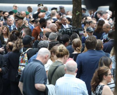11 Eylül Anma Töreni 22. Yıldönümü New York 'ta. 11 Eylül 2023, New York, ABD: 11 Eylül Anma Töreni 'nin 22. Yıldönümü ABD Başkan Yardımcısı Kamala Harris' in katılımıyla New York 'ta gerçekleşti.