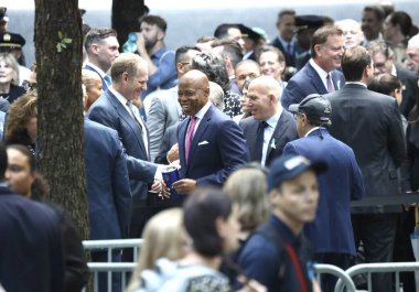 11 Eylül Anma Töreni 22. Yıldönümü New York 'ta. 11 Eylül 2023, New York, ABD: 11 Eylül Anma Töreni 'nin 22. Yıldönümü ABD Başkan Yardımcısı Kamala Harris' in katılımıyla New York 'ta gerçekleşti.