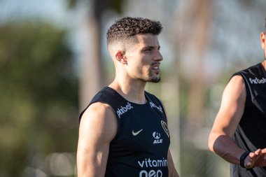 Sao Paulo (SP), 09 / 11 / 2023 - Rafael Ramos bu pazartesi öğleden sonra Corinthians eğitimi sırasında, Sao Paulo-SP 'deki CT Joaquim Grava' da. Korintliler Fortaleza 'ya karşı düelloya hazırlanıyor.